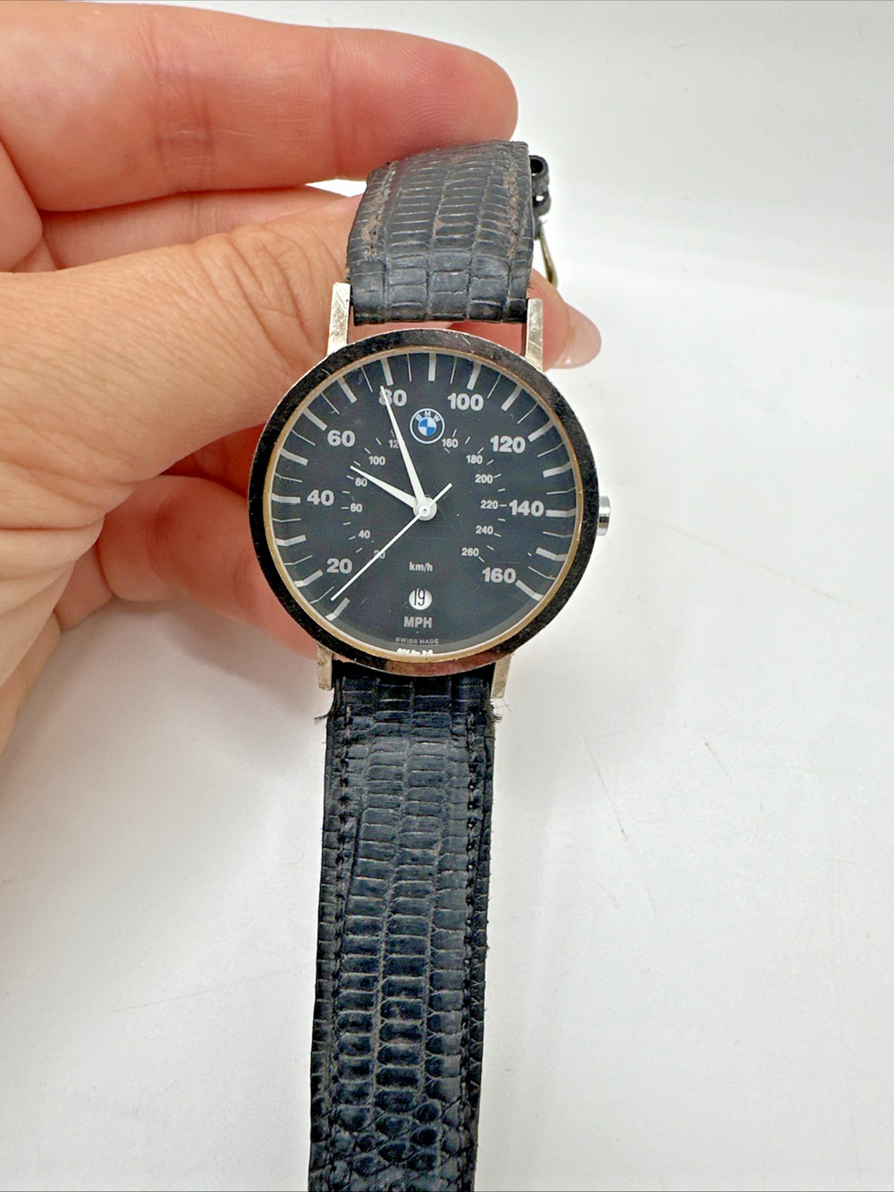 Vintage BMW Speedometer Watch Swiss Made Part 9 419 739 Quartz Untested